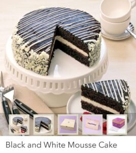 Black and White Chocolate Cake